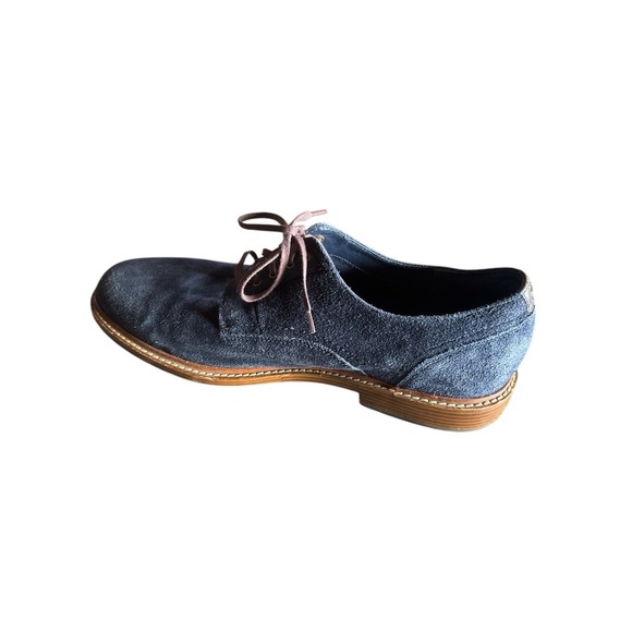 Cole Haan Grand OS Blue Suede Derby Men's Dress Shoes Size 12 Lace Up Plain Toe - Picture 8 of 9